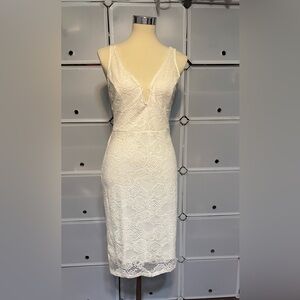 Material Girl White Lace Wedding Dress
